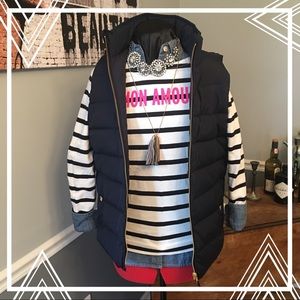 🛍NWT🛍 Navy Blue Mountain Puffer Vest ~ M
